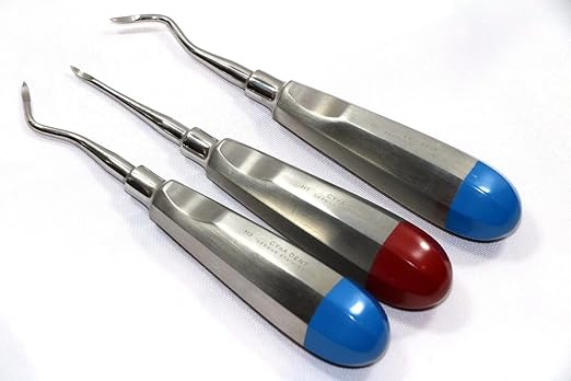 New Premium German 3 Dental HEIDBRINK Root TIP Pick Elevators Right Left Straight Instruments Set of 3 Each