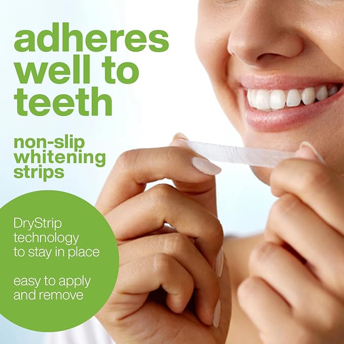 AquaSonic Professional Teeth Whitening Strips - Enamel Safe Teeth Whitening with Hydrogen Peroxide - Easy to Use, Non-Slip, Affordable & Effective (Spearmint)