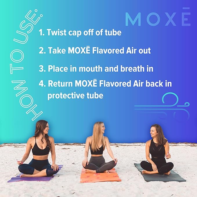 MOXE Natural Spearmint Air Inhaler | Non Electric Long-Lasting Flavored Air Refreshing Support | Oral Fixation Spearmint & Menthol Essential Oils, Craving Relief