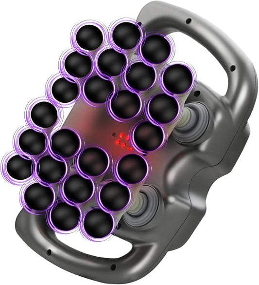 24 Haed Massage Gun, Massage Gun Deep Tissue with 9 Modes 99 Intensities, Quiet Multi Head Massage Guns for Backs, Shoulders, Legs, Foot and Full Body Muscle Pain Relief