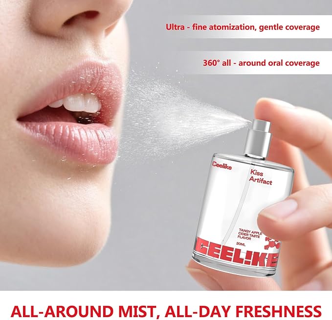 Oral Spray – Fresh Breath, Dual Cooling Experience & Convenient On-The-Go Design – Perfect for Freshening Breath Anywhere, Anytime (Apple Cider, 2 Count)