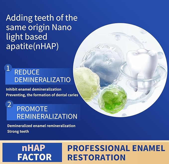 4 Pack Hydroxyapatite Toothpastes,7.5% hydroxyapatite Toothpaste for Enamel Protection and Tooth Strengthening, Gentle Mint, Fresh Breath, Daily Use for Oral Health (4)