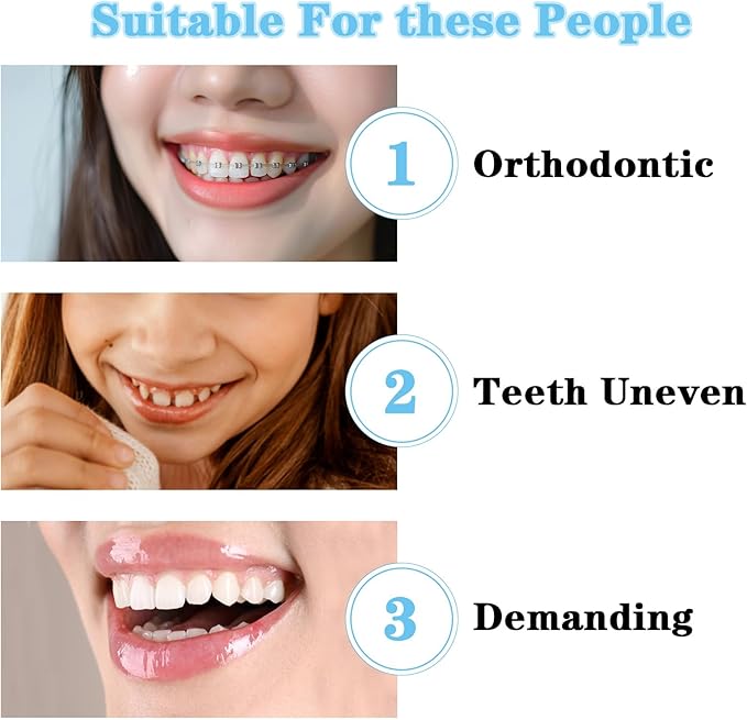 2Pcs End Tuft Toothbrush, Soft Wisdom Toothbrush for Adult, End Tapered Orthodontic Tooth Brush for Periodontal, Interdental Interspace, Dental Detail Cleaning (Blue White)