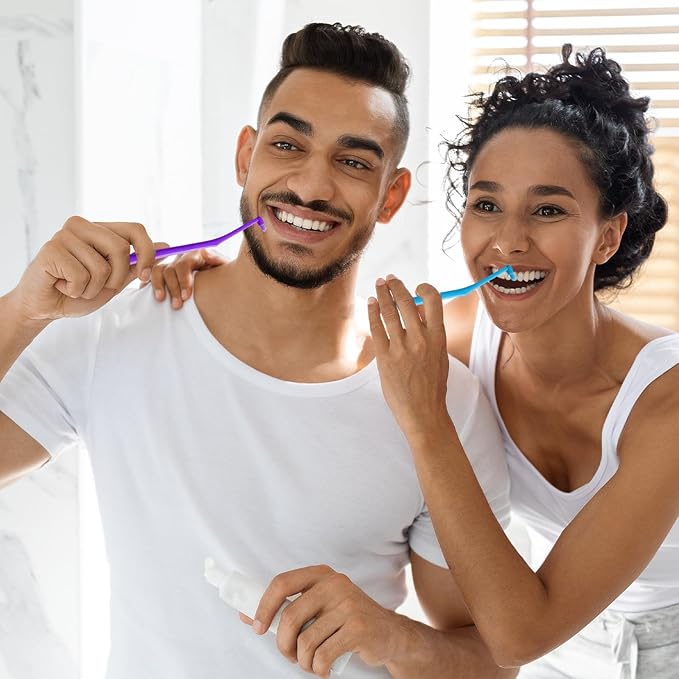 6 Pack Angled End-Tuft Toothbrushes with Covers for Orthodontic Wisdom Teeth Care, Small Head Single Tuft Dental Brush for Plaque Removal, Braces, Interdental Cleaning, Soft Bristles for Oral Care