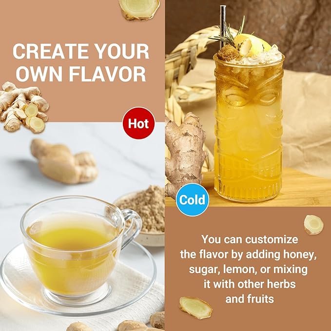 Ginger Root Herbal Tea - Caffeine Free, 8 OZ