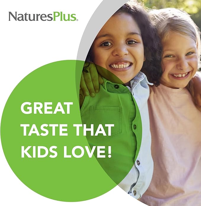 NaturesPlus Animal Parade Children's Chewable Multivitamin - 180 Animal-Shaped Tablets - Natural Assorted Flavors - Vegetarian, Gluten Free - 90 Servings