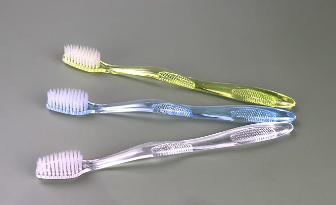 Disposable Toothbrushes with Toothpaste Individually Wrapped, Manual Disposable Travel Toothbrush Set for Adults Kids Travel Toiletries, 3 Colors, 30 Pack