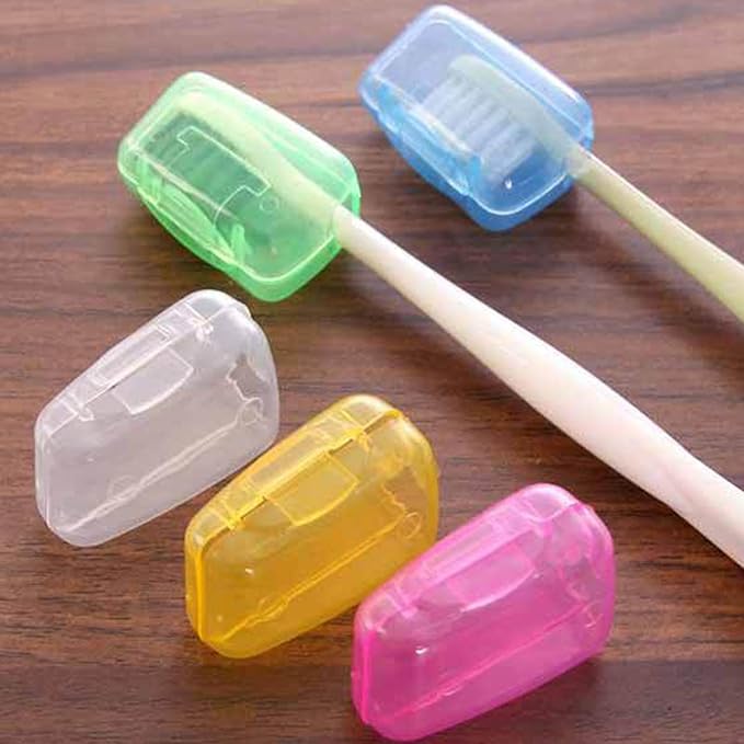 Toothbrush Caps – 5 Piece Dustproof Case, Compact Travel Cover Set, Durable Protective Shell for Hygienic Storage, Lightweight Fit Design | Great for keeping brush heads clean during trips
