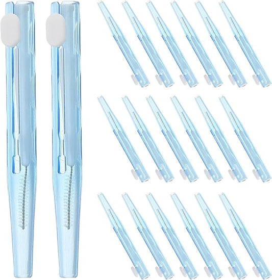 40pcs Interdental Toothbrush for Braces Push-Pull Cleaning Brush Kit with Soft Bristles Lightweight Ergonomic Handle for Teeth Flossing and Oral Care