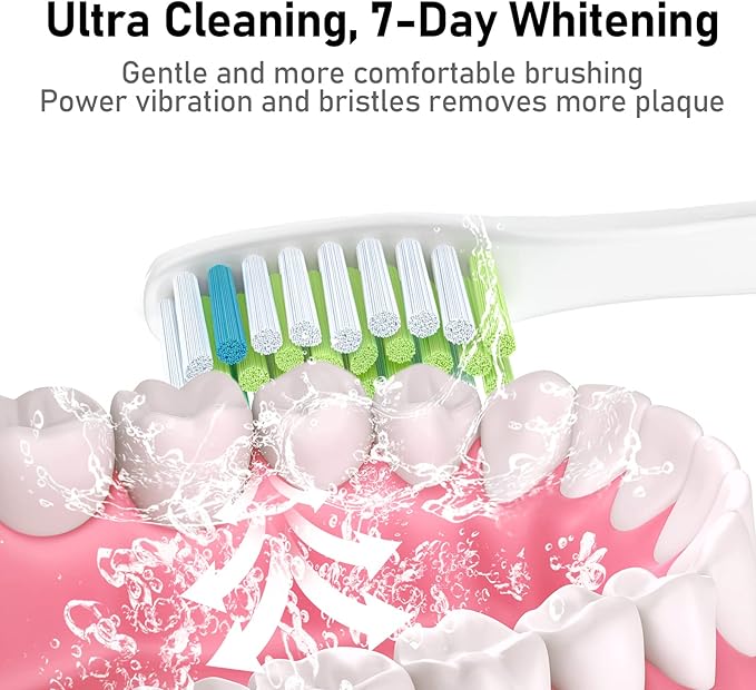 Replacement Toothbrush Heads for Ultra Plaque Control & Whitening, Diamantine-Clean Brush Heads Compatible with Philips Sonicare Electric Toothbrush, 4 Pack