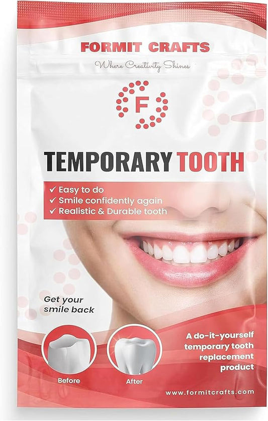 Thermoplastic Beads for Teeth Repair– for DIY Tooth Filling – Moldable Thermal Beads for Teeth Repair – Ideal for Chipped, Cracked Teeth – Realistic and Durable (20 Grams)
