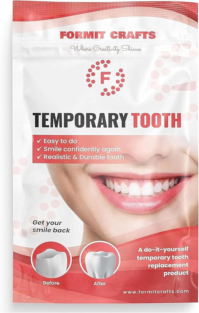 Thermoplastic Beads for Teeth Repair– for DIY Tooth Filling – Moldable Thermal Beads for Teeth Repair – Ideal for Chipped, Cracked Teeth – Realistic and Durable (40 Grams)