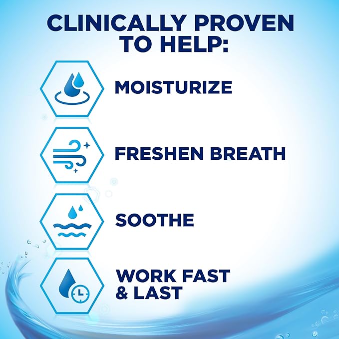 biotène Oral Rinse Mouthwash for Dry Mouth, Breath Freshener and Dry Mouth Treatment, Fresh Mint - 33.8 fl oz