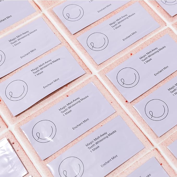ELIMS Teeth Whitening Strips for Sensitive Teeth 21 Treatments – Food-Grade & Made by Dentists - Whiten Up to 7 Shades - Dissolving Mess-Free Application - Visible Results in 14 Days - 42 Strips