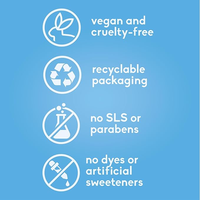 Humble Co. Sensitive Spearmint Fluoride Free Toothpaste for Fresh Breath and Plaque Removal, Vegan Cruelty Free, Non-Toxic SLS Free (5.5 oz, 2pk)