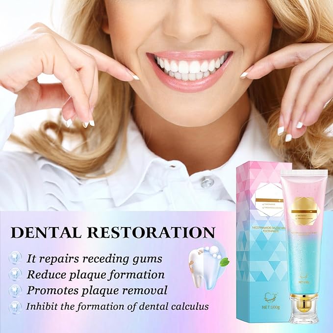 Niacinamide Whitening Toothpaste Acssart Radiant White Toothpaste,Niacinamide Intensive Whitening Toothpastes,Nicotinamide Radiant Whiten Toothpastes (1)