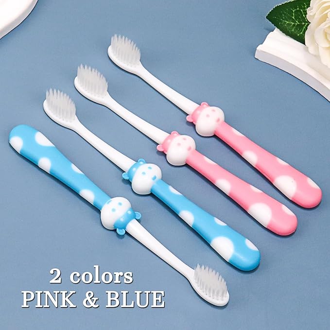 Disposable Kids Toothbrushes Individually Wrapped Bulk, 100 pcs Toddler Kids Toothbrush for Age 2+ Children Toothbrush Set Soft Toothbrushes for Kids Boys Girls