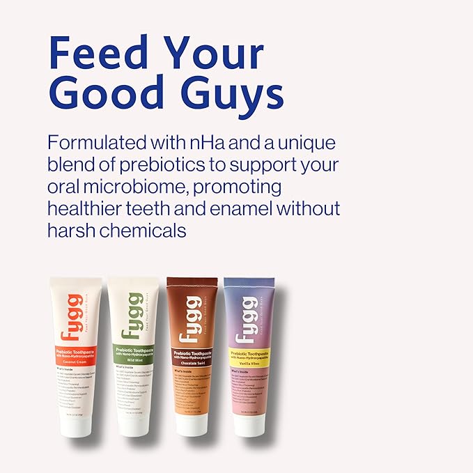 Fygg Nano Hydroxyapatite Toothpaste (Vanillia Vibes) | Vanilla Kids Tooth Paste with Prebiotics (4 Oz) | Natural & Fluoride-Free | Proprietary Enamel Remineralizing & Repair | Dentist Formulated