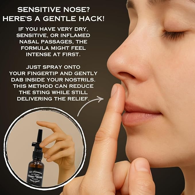 Doc Anderson's Botanical Nasal Spray – Natural Congestion Relief with Aloe & Thyme for Clearer Breathing, Combat Irritants, and Moisturizes, Made in USA (2 Pack)