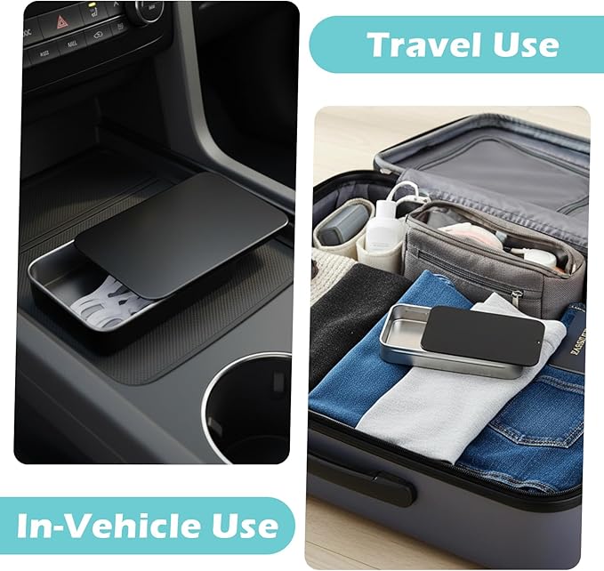 4Pack Dental Floss Portable Case Black Travel Floss Box Tooth Pick Dispenser Refillable Glide Toothpick Storage Container Storage Compact Glide Flosses Organize for Travel Dates Dinners Hotels Outdoor