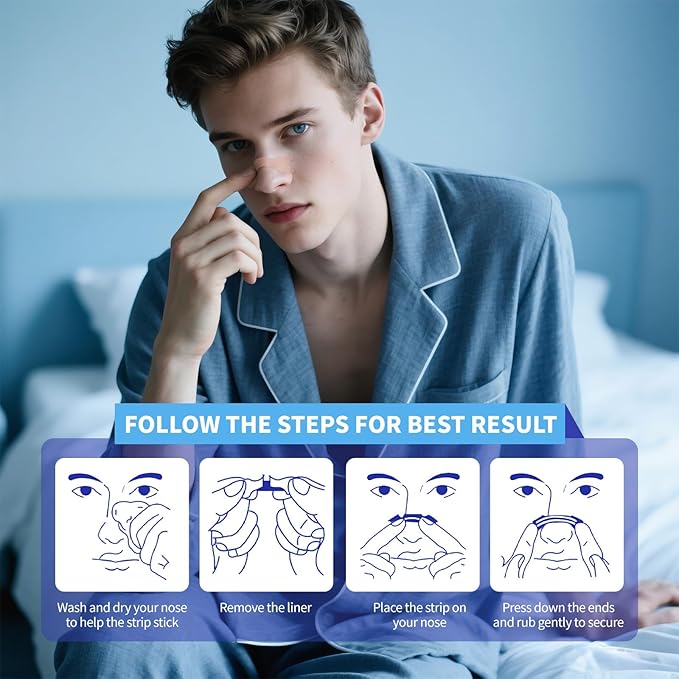 Performance Nose Strips for Breathing (120 Count) – Wide Body, Extra-Strength Nasal Strips for Snoring Relief & Athletic Endurance – Oil & Sweat Proof, Universal Fit