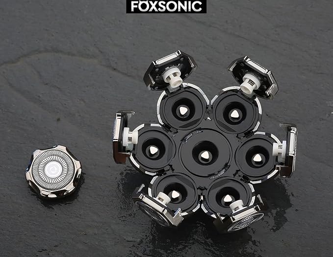 FOXSONIC Universal 7 Blades Head Shaver Replacement Heads Compatible with Wyklaus SHPAVVER shaver Many Main Brands Electric Shaver Razor Bald Men Head Shaver Blades