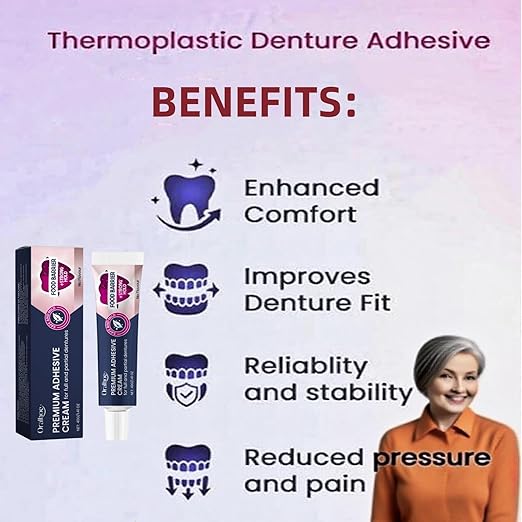 Thermoplastic Denture Adhesive,Lasts for 4 Days Give a Brush (2)