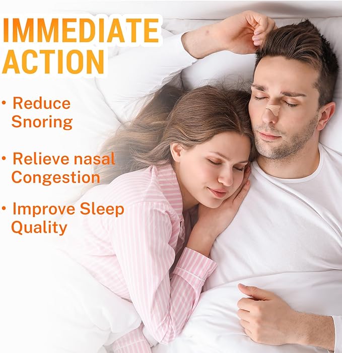 120Pcs Nasal Strips Anti Snoring, Extra Strength Nose Strips Breathing, Nose Tape for Sports and Sleep, Anti Snoring Strips Help Stop Snoring and Nasal Congestion Relief