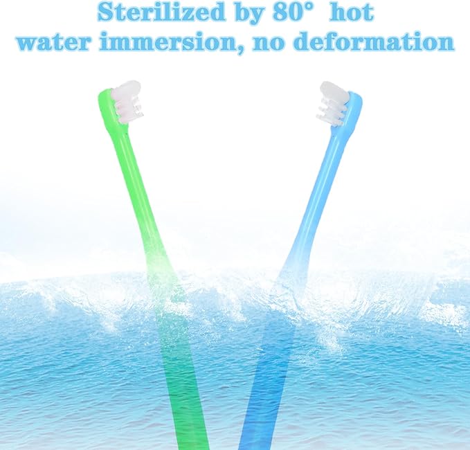 2Pcs Tuft Brush for Teeth, Small Head Wisdom Tooth Brush for Adult, End Tuft Toothbrush for Periodontal, Interdental Interspace, Dental Detail Cleaning