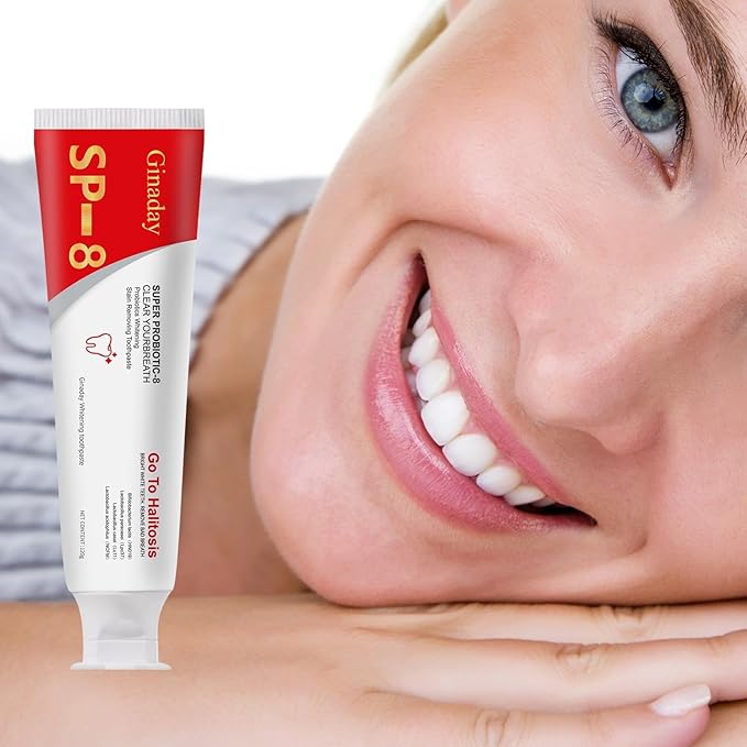 Sp-8 Probiotic Whitening Toothpaste, Enhanced Formula with 8 Probiotics Oalance Oral Microbiota for Enamel Protection, Deep Cleaning Care Toothpaste Fresh Breath -2Pcs