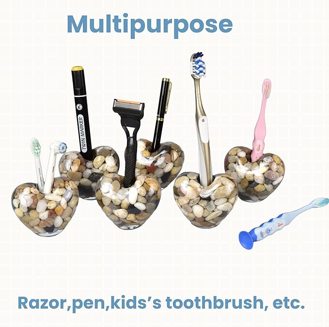 Toothbrush Holders for Bathroom Countertop, Toothbrush Stand, Single Toothbrush Holder Small Mini Tooth Brush Holder
