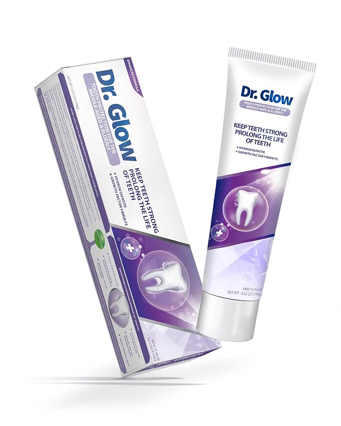 Gingivitis Treatment Toothpaste for Elderly & Mid-Aged, Gum Repair for Receding Gums Hydroxyapatite Toothpaste, Periodontal Disease Treatment for Seniors, Fluoride Free Gum Disease Treatment
