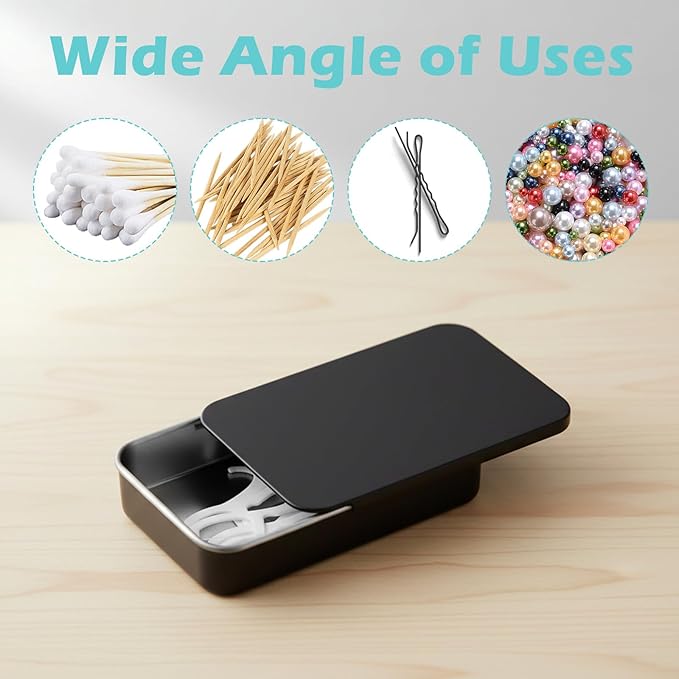 4Pack Dental Floss Portable Case Black Travel Floss Box Tooth Pick Dispenser Refillable Glide Toothpick Storage Container Storage Compact Glide Flosses Organize for Travel Dates Dinners Hotels Outdoor