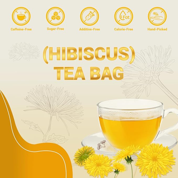 Dandelion Leaf & Root Herbal Tea-Caffeine-free herbal tea，No Sugar，20 Teabags