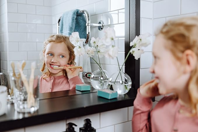 Gondola Bamboo Toothbrush (Kids - 4 Count (Pack of 1))
