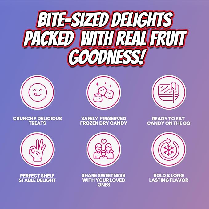 Bliss Life Watermelon Freeze Dried Melon Fruit Candy from TikTok, ASMR Crunchy Candy, Spicy Sweet and Sour Kids Snacks, Unique Novelty Snack for Kids 1.5oz