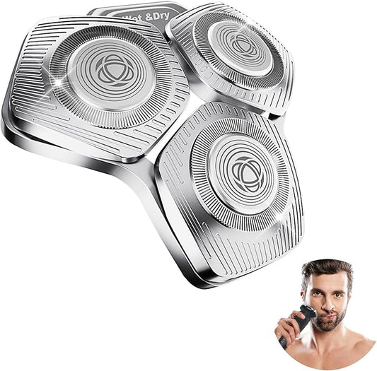SH71/50 Shaving Heads Compatible with Phili*s Shavers Series S5000 (S5XXX),S7000 (S7XXX) for SH60/70 and SH70/70 (Silver)