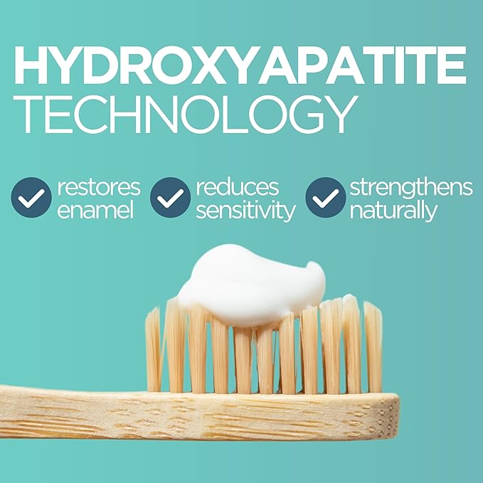 Wellnesse Hydroxyapatite Toothpaste – Fluoride Free for Sensitive Gums – Anti-Plaque, Remineralizing, Enamel Protection & Natural Whitening Toothpaste for Adults – Fresh Mint Flavor – 1.75 oz