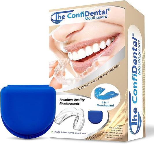 The ConfiDental Mouth Guard for Grinding Teeth at Night - 2 Models for Larger Mouth Pack of 6 Moldable Dental Night Guards for Teeth Grinding and Clenching Teeth Grinding Mouth Guard for Sleep