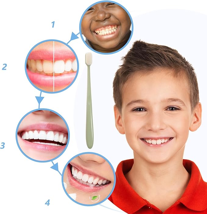 Beaupretty 4Pcs Manual Toothbrush Set Extra Soft Bristles Small Head Durable Teeth Brush for Adults and Travel Oral Cleaning