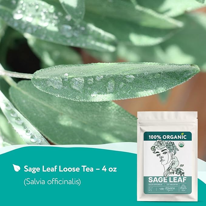 Super Value Pack 5 LB - Organic Sage Leaf Bulk Herb (Salvia officinalis) – Loose Dried Sage Leaves – Tea for Mind and Body Wellness