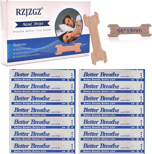 RZJZGZ Large Breathe Improve Nasal Strips to Reduce Snoring Works Instantly to Improve Sleep, Relieve Nasal Congestion Due to Colds & Allergies (110 Pack)