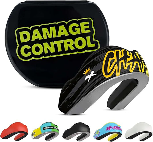 DAMAGE CONTROL Extreme Impact Mouth Guard – Sports Mouthguard for Boxing, MMA, BJJ, Hockey, Rugby, Lacrosse, & More – Mouthpiece for Teeth & Jaw Protection, for Youth & Adults