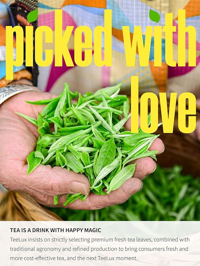 TeeLux Decaf Black Tea Bags, Smooth & Full-Bodied Taste, Premium Decaffeinated Black Tea, 100 Count Tea Bags