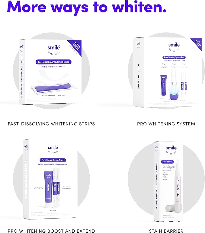 SmileDirectClub Teeth Whitening Kit with LED Light - 4 Pack Gel Pens - Professional Strength Hydrogen Peroxide