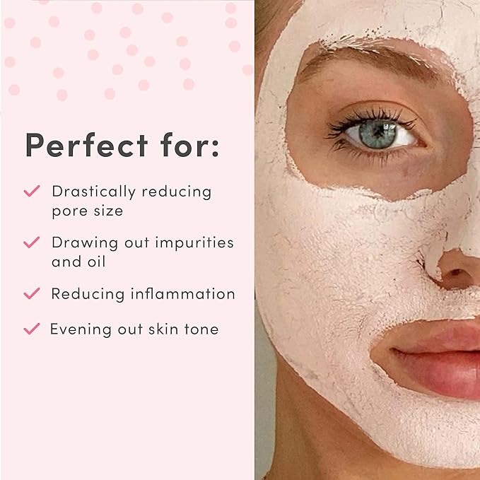 Sand & Sky Australian Pink Clay Detoxifying Face Mask with Vitamin C & Antioxidants - Pore Clearing Clay Mask for Blemish-Prone Skin, Fades Hyperpigmentation & Evens Tone