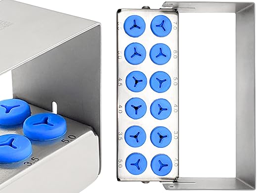 ARTMAN INSTRUMENTS Implant Drill Organizer – Bur Block Rack Holder Stand for Sterilization, Autoclavable Dental & Surgical Bur Holder, Durable Stainless Steel for Efficient Storage