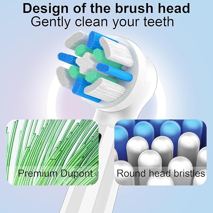 10PCS Replacement Heads Compatible with Oral B iO 3 4 5 6 7 8 9 10 Series Electric Toothbrush,Toothbrush Heads Compatible with Oral B iO Replacement Heads, Medium Bristles for Effective Cleaning,WHITE