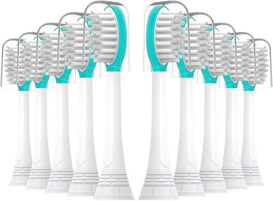 Kids Replacement Toothbrush Heads 10 Pack for Philips Sonicare Electric Toothbrush Soft Brush Head for Child 7+ for Boy Girl,Blue