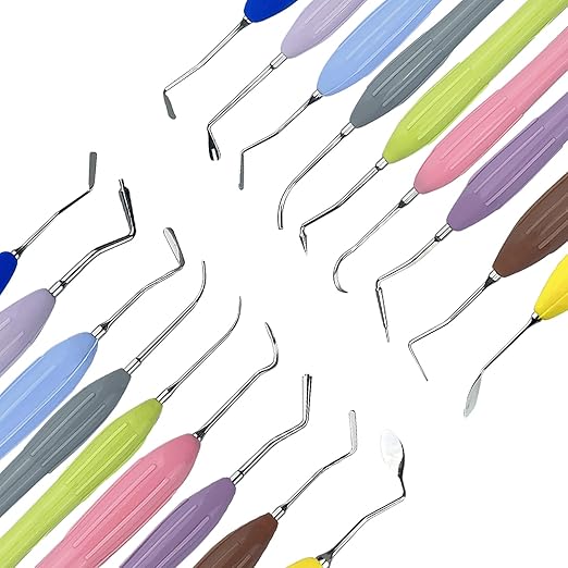 Dental Composite Resin Filling Spatula, YOUYA DENTAL 1PC Resin Filled Restorative Instrument Filler Silicone Handle Spatula Aesthetic Restoration Resin Filler Dentist Tools Dentistry Tools Non-Slip